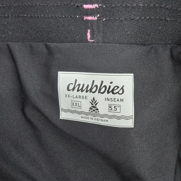 Chubbies The Vaporwaves Training Shorts Mens XXL Pink Purple 5.5" 2-in-1 Lined - Picture 9 of 10
